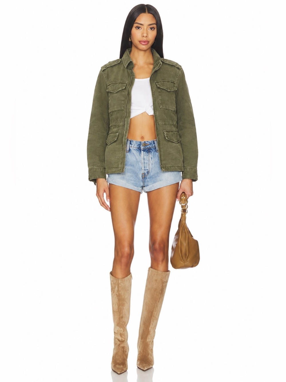 LUCKY BRAND Olive M-65 Field Jacket Streetstyle Gorpcore Utility Military 📐XS